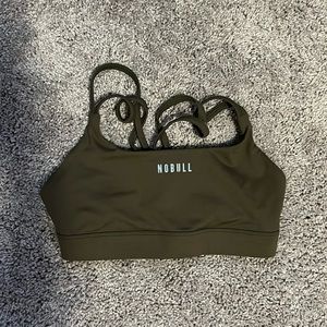 Nobull Crossback Army Green Sports Bra